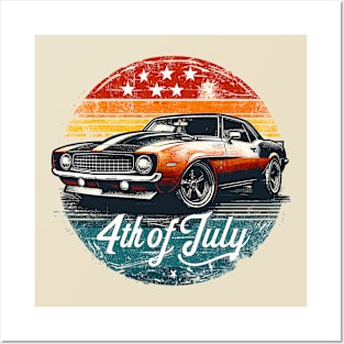 4th Of July - Camaro Posters and Art